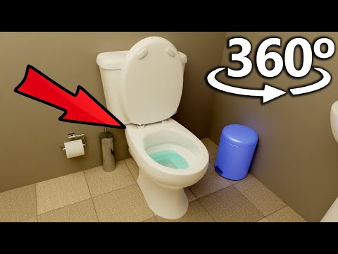 FLUSHED DOWN THE TOILET in 360° | VR/4K