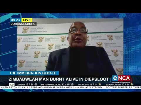 The Immigration Debate Minister Motsoaledi speaks to eNCA