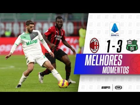MILAN TOMA VIRADA IMPRESSIONANTE DO SASSUOLO EM PLENO SAN SIRO | Melhores Momentos