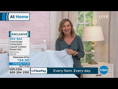 Concierge Collection Liquid Cotton Sheet Set