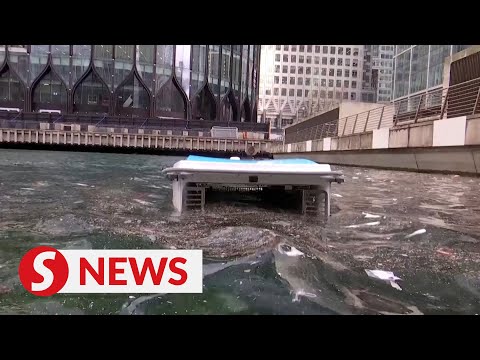 'Robot shark' eats plastic waste in River Thames