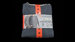Rugged Elements Men's 2 Pack Sueded Long Sleeve Crew Tee Shirts Review