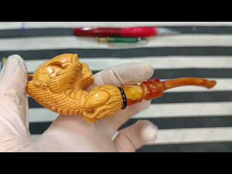 Block Meerschaum Lava Claw Pipe