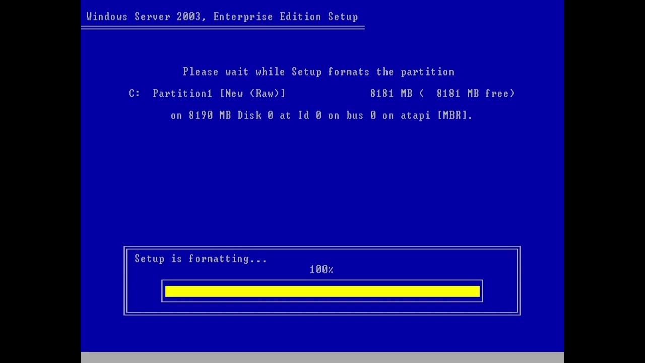 Microsoft Windows Server 2003 Enterprise Edition Realtime Installation (86Box)