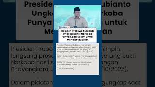 TAK DISANGKA ! Presiden Prabowo Ungkap Kartel Narkoba Punya Kapal Selam untuk Mendistribusikan