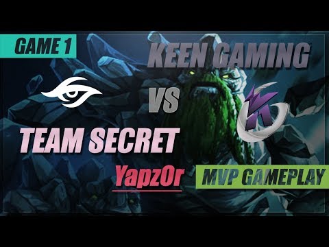 YapzOr MVP Gameplay | Team Secret vs KEEN GAMING | Game 1