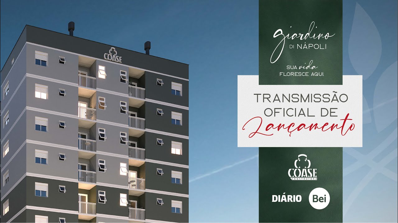 LANÇAMENTO GIARDINO DI NÁPOLI - O novo empreendimento da Coase Construtora