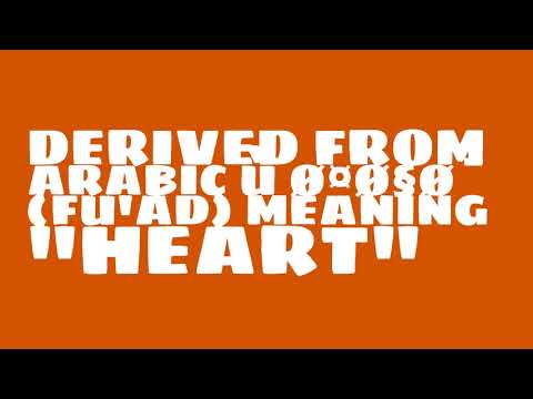 What is the origin of the name Fuad?