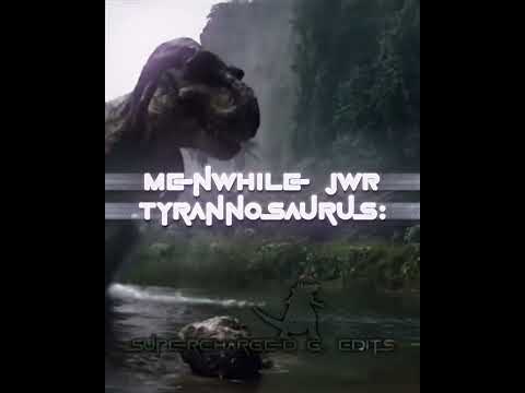Tyrannosaurus Rex JWR vs Rexy JW ( size comparison ) | #edit #jurassic #world #rebirth #trex #giant