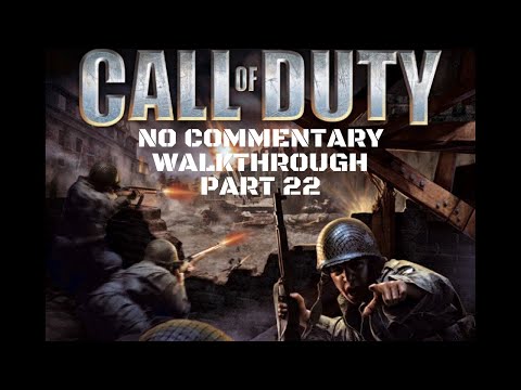 Call Of Duty 1 No Commentary Veteran Walkthrough Part 22 Mission : Tank Drive - Country