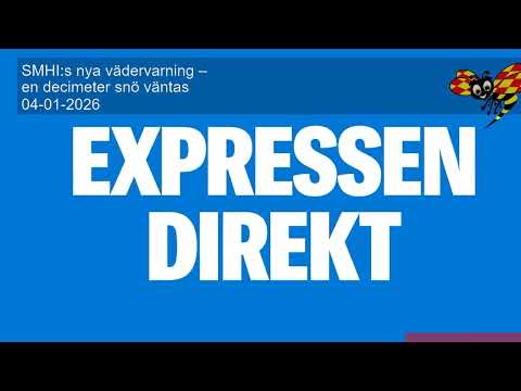 SMHI:s nya vädervarning – en decimeter snö väntas