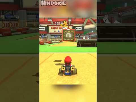 Can you drive Excitebike Arena Backwards? 🤔 | #mario #supermario #mariokart #shorts