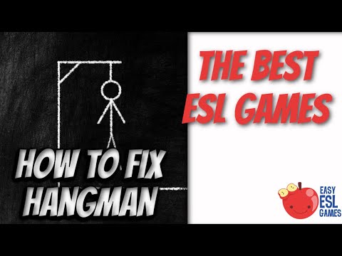 Part of a video titled How to Play Hangman in an ESL Class - Easy ESL Games - YouTube