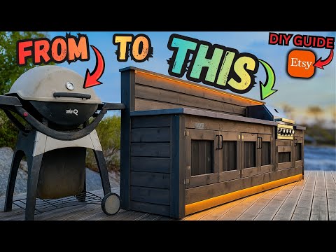 Every Step Building The Ultimate Outdoor Kitchen – Plans available!