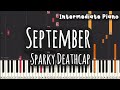 Sparky Deathcap - September (Intermediate Piano, Piano Tutorial) Sheet