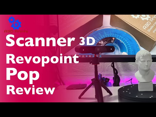 Vídeo relacionado con Revopoint POP 3 Plus Escáner 3D para impresión 3D, escáner de mano con precisión de 0,04 mm y velocidad, escaneo en color para objetos medianos, compatible con Android/iOS/Win10&11/macOS, Avanzado