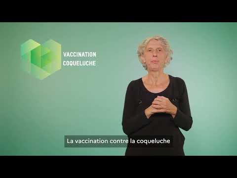 Vaccination coqueluche - Langue des signes