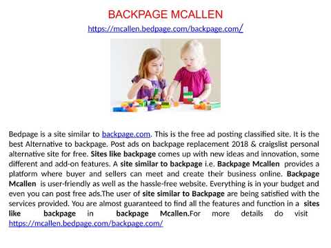 Mcallenbackpage