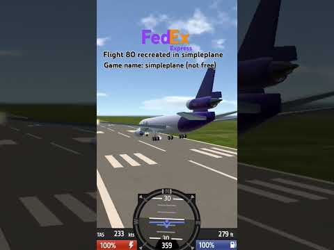 FedEx Express Flight 80 #aviation #planecrash #shorts #simpleplanes #turbopropfs