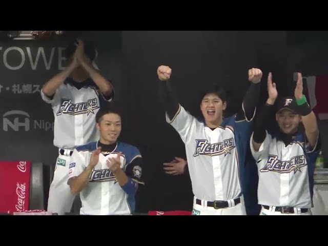 【4回裏】反撃ののろし!! ファイターズ・4番の中田のタイムリーで1点差に!! 2016/10/13 CS Final F-H