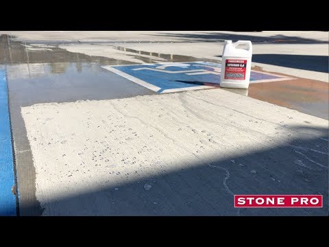 StonePro SafeGuard H20 on Broom Finished Concrete