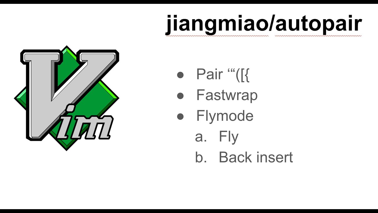 Vim plugin: autopair