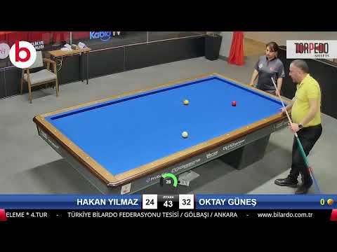 HAKAN YILMAZ & OKTAY GÜNEŞ Bilardo Maçı - 2023 1.ETAP ÖN ELEME-4.TUR