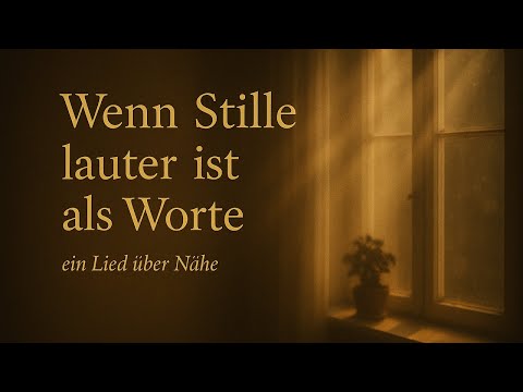 Wenn Stille lauter ist als Worte“ (Ein Lied über Nähe und das, was unausgesprochen bleibt)