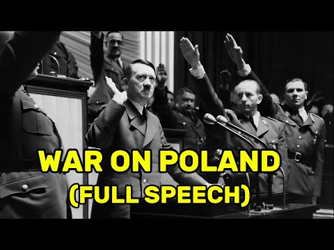 Declaration Of War On Poland In ENGLISH. 1939, SEPTEMBER 1.