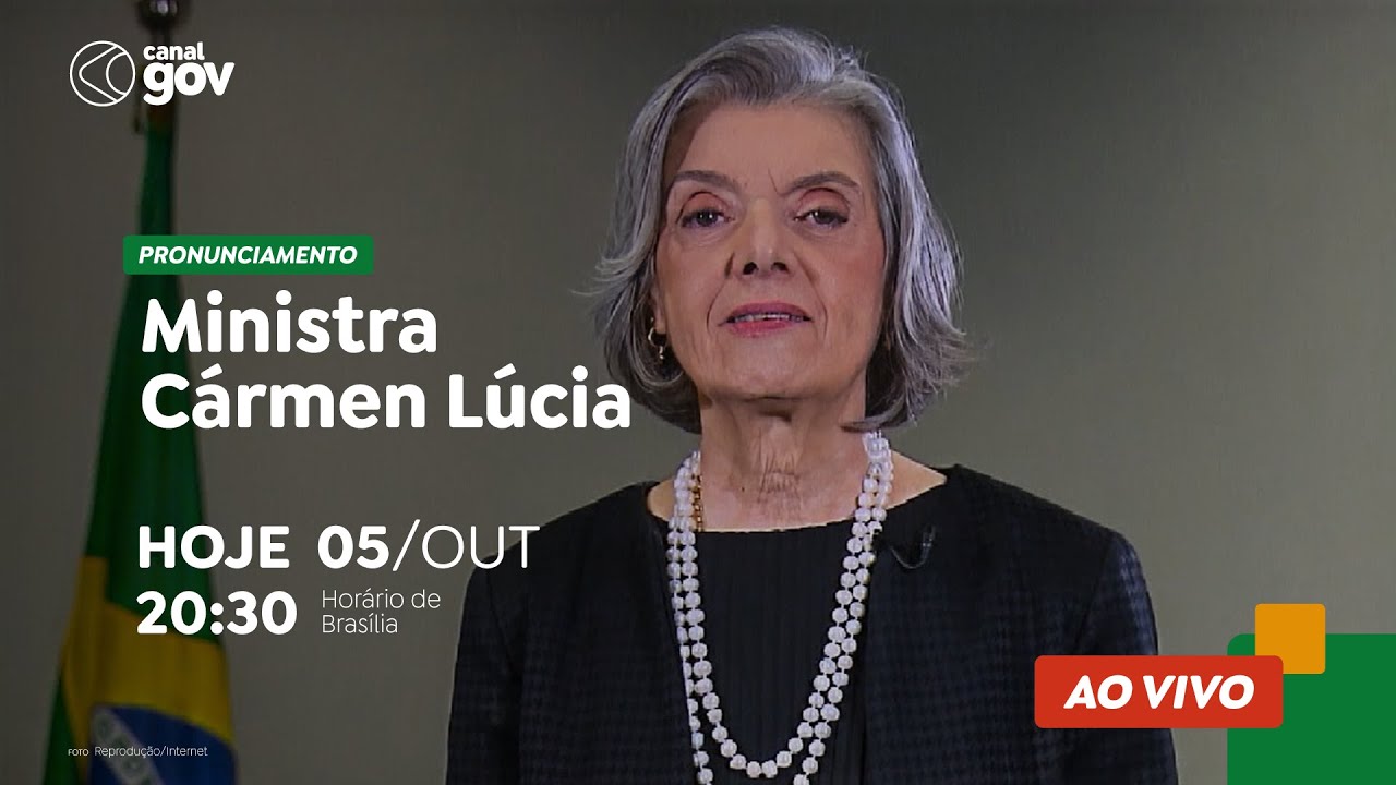 Ministra Cármen Lúcia faz pronunciamento oficial