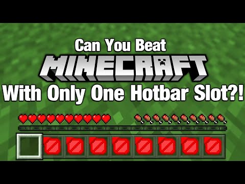 DanRobzProbz - Can you beat Minecraft with only ONE hotbar slot?! [HARD Challenge]
