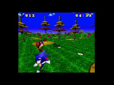 Sonic Xtreme Voxel version  running on Real Sega Saturn Hardware