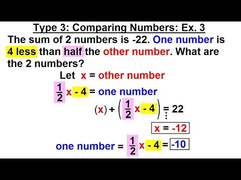 Algebra Ch 2 Word Problem 1 of 46 What is the Key to Solving Word Problems