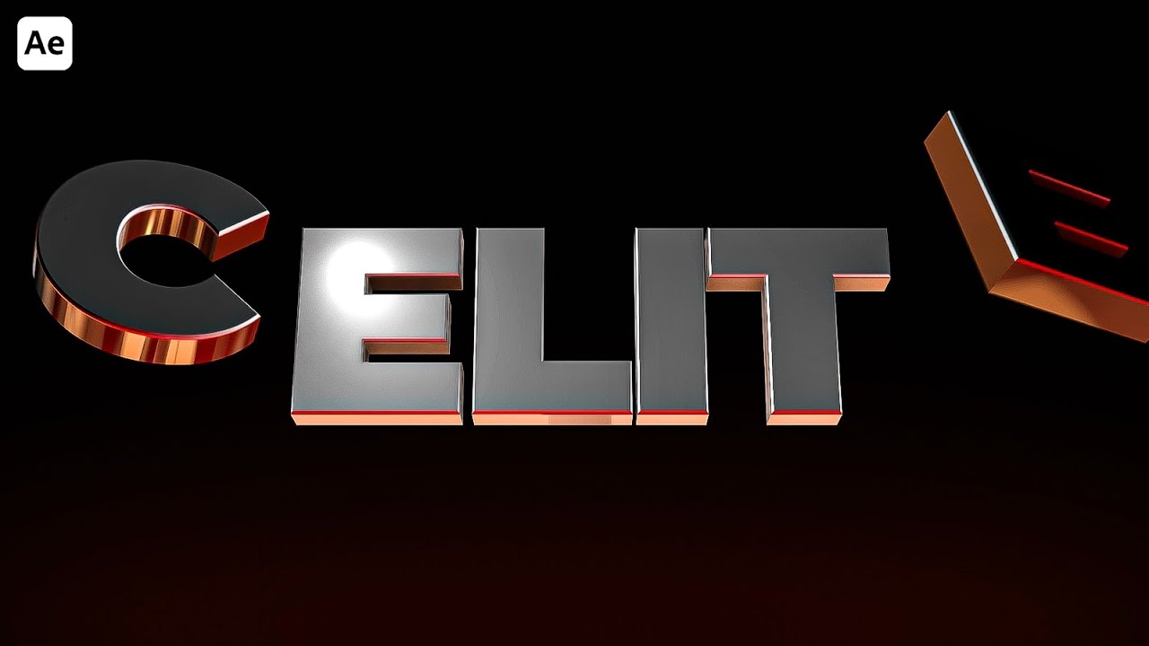 Cinematic Strong 3D Titles – After Effects Template