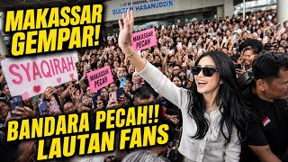 Download lagu DETIK-DETIK BANDARA GEMPAR🔥 Syaqirah Tiba di Makassar, Fans Histeris Sambut Konser‼️ mp3