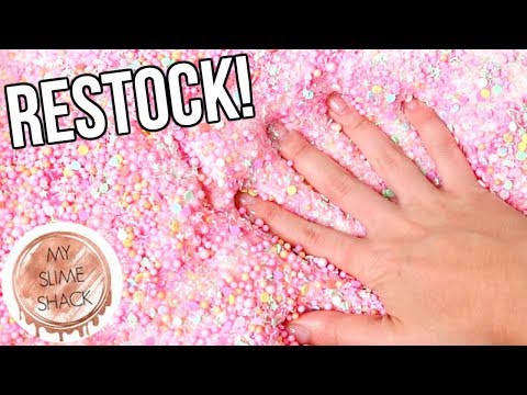 SLIME SHOP RESTOCK!! MySlimeShack July 21, 2018 Video