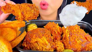Download lagu ASMR KFC Nashville Hot Fried Chicken Drenched in Wing Stop Ranch | Eating Sounds | Mukbang mp3