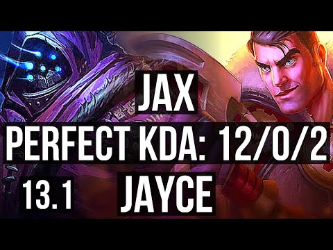 JAX vs JAYCE (TOP) | 12/0/2, 8 solo kills, Legendary, 1.6M mastery | EUW Master | 13.1