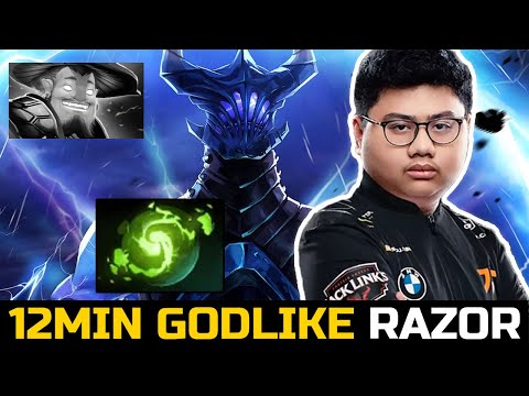 ARMEL 12 MIN GODLIKE - RAZOR REFRESHER BUILD DOTA 2