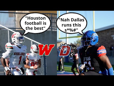 TOP RANKED HOUSTON VS DALLAS  PLAYOFF MATCHUP 🔥🔥 Duncanville vs The Woodlands | Texas HSFB Playoffs