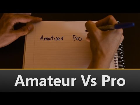 Filmmaking: Amateur vs Professional