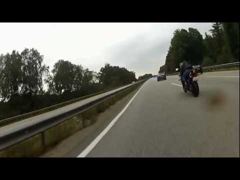 S1000rr vs 08 R1 on German Autobahn  Top Speed run