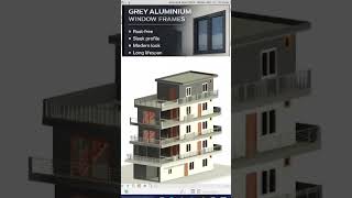 Color + elevation can change everything. See this BIM-designed home. #HomeDesign #Revit #home