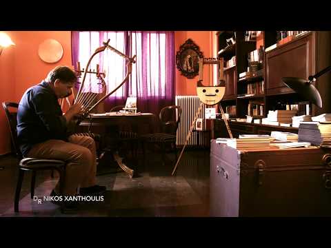 Ancient Greek Lyre Barbiton played by Nikos Xanthoulis | Luthieros Music Instruments