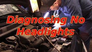 How to diagnose and repair no headlights on a 2013 Nissan Versa