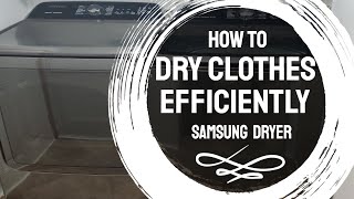 Samsung Dryer Not Drying Clothes All the Way DVE50R5400V/A3 | How to Dry Clothes More Efficiently
