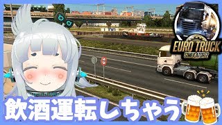 【Euro Truck Simulator】飲酒運転の危険性を訴えかける【杏戸ゆげ /ブイアパ】のサムネイル