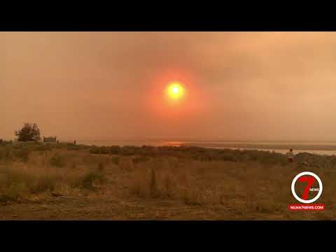 Wildfire smoke blanketing the Moses Lake area