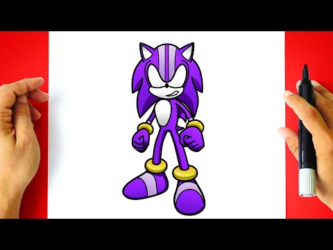 How to DRAW DARKSPINE SONIC