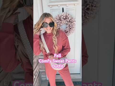 Fall comfy sweat pants outfit 🍁 #amazon #fall